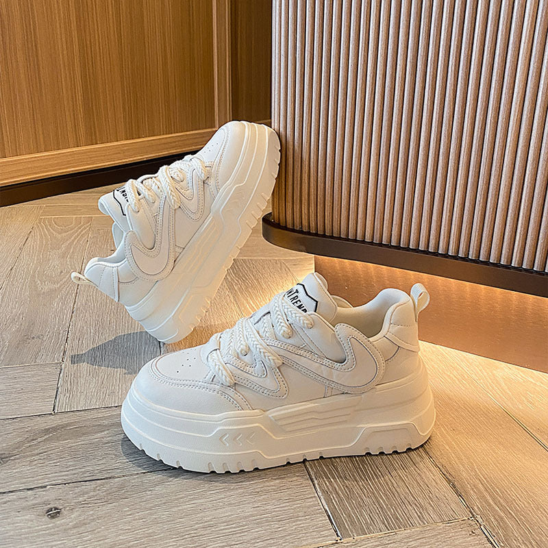 Women's Bottom Height Increasing Small Sports Skate Casual Shoes