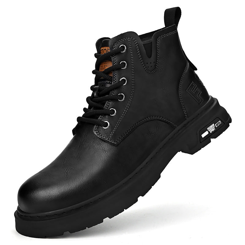 Men's Retro British Martin Fleece-lined Worker Trendy Boots