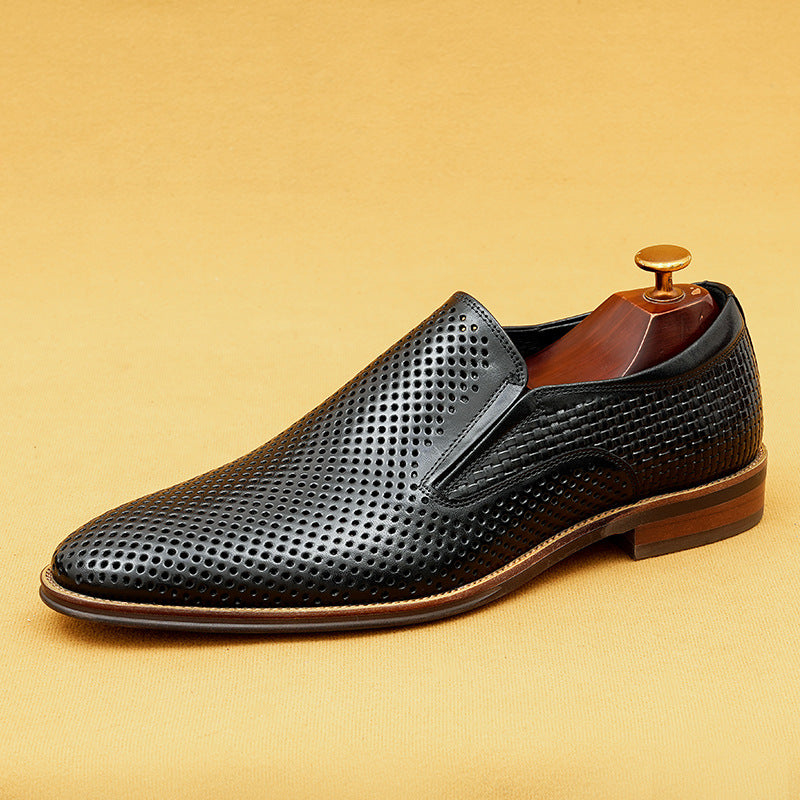 Men's Out Summer Slip-on Business Soft Sole Leather Shoes