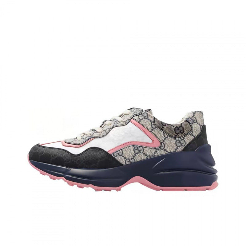 Presbyopic Camouflage Thick Bottom Leisure Pumps Comfortable Women's Sports Shoes