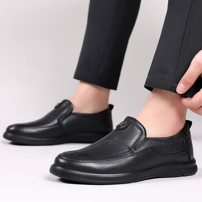 Men's Autumn Business Slip On Low Top Leather Shoes
