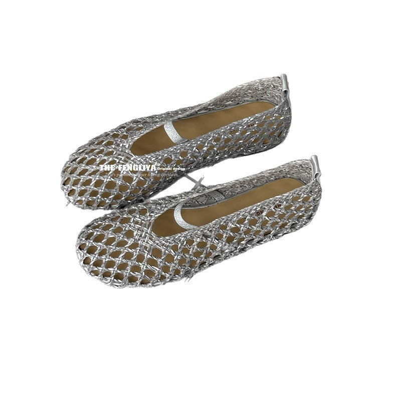 Style Summer Niche Design Comfortable Woven Hollowed Sandals