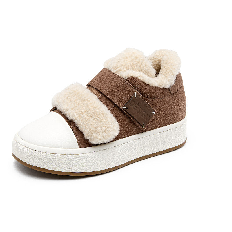 Women's Quality Warm Slugged Bottom Genuine Velcro Women's Shoes