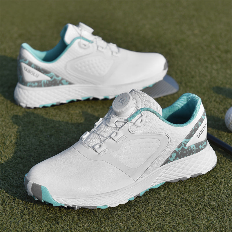 Women's & Men's Couple Comfortable Waterproof Automatic Knob Retractable Sneakers