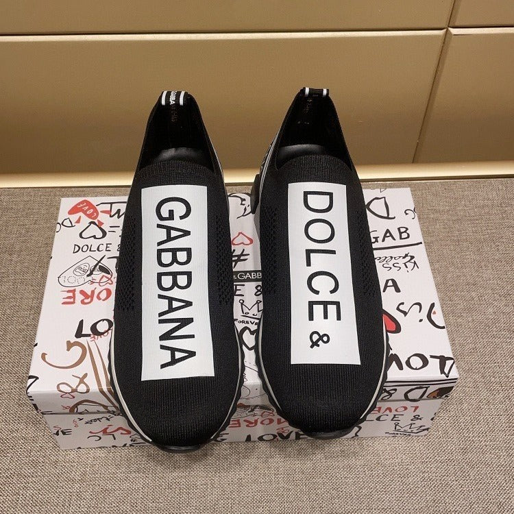 Summer Print Fashionable Black Printed Sports Casual Shoes