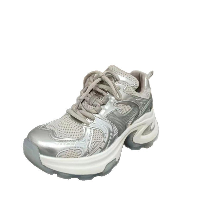 Women's Sier Platform Dad Spring Retro Fried Street Increased Lightweight Women's Sports Shoes