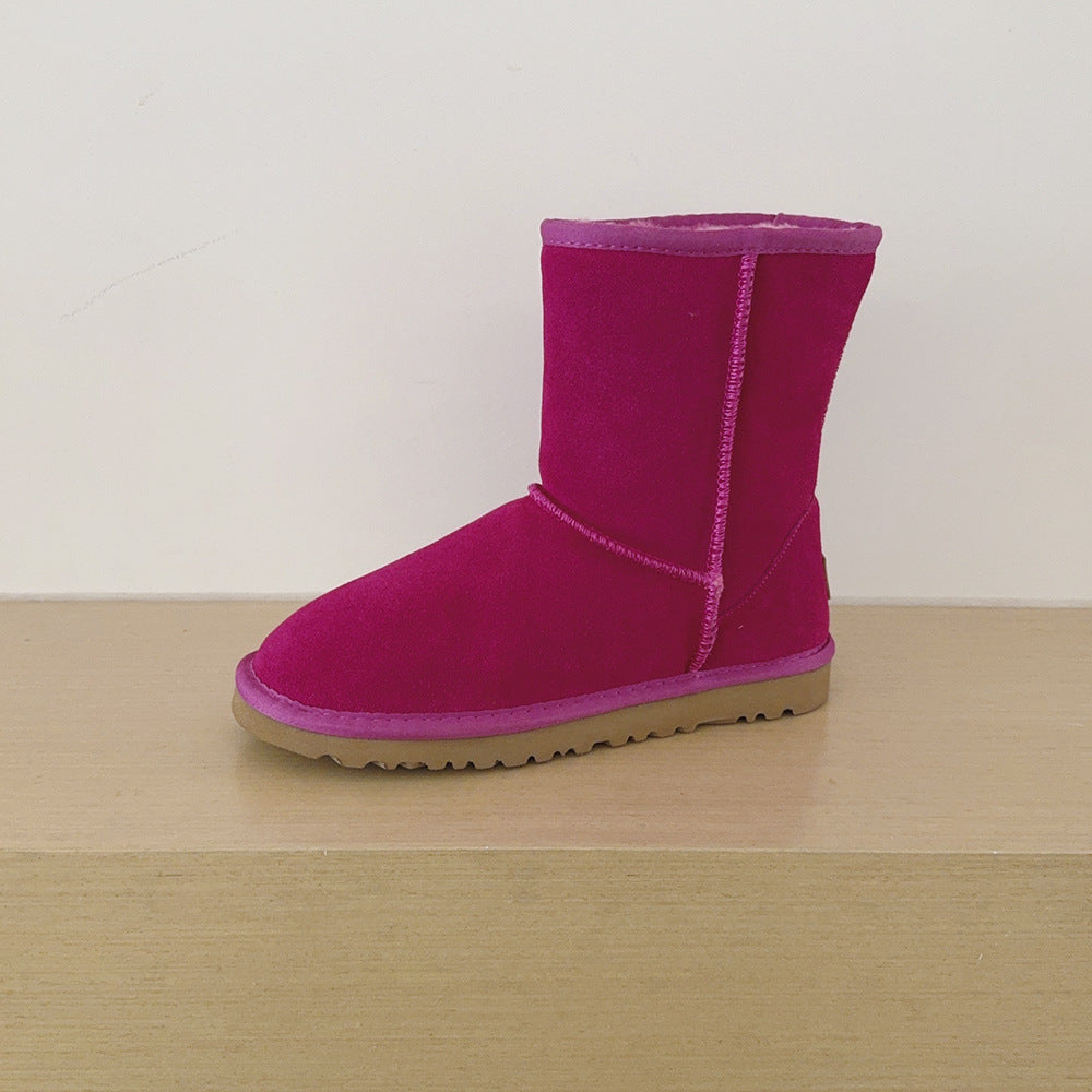 Women's Plus Size Classic Length High Top Genuine Veet For Warmth Women's Snow Boots