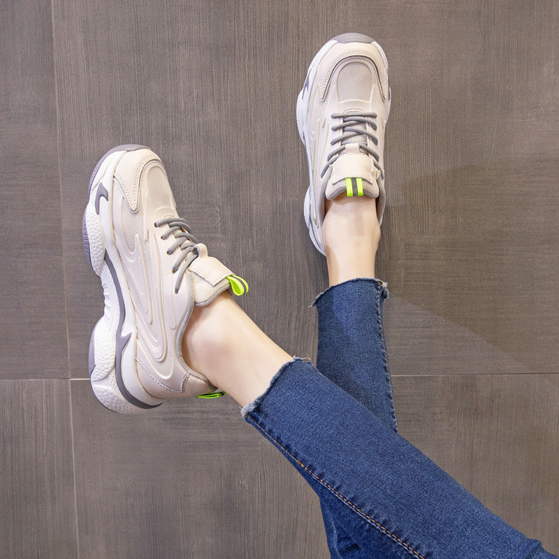 Women's Spring Dad Height Increasing Insole Versatile Sneakers