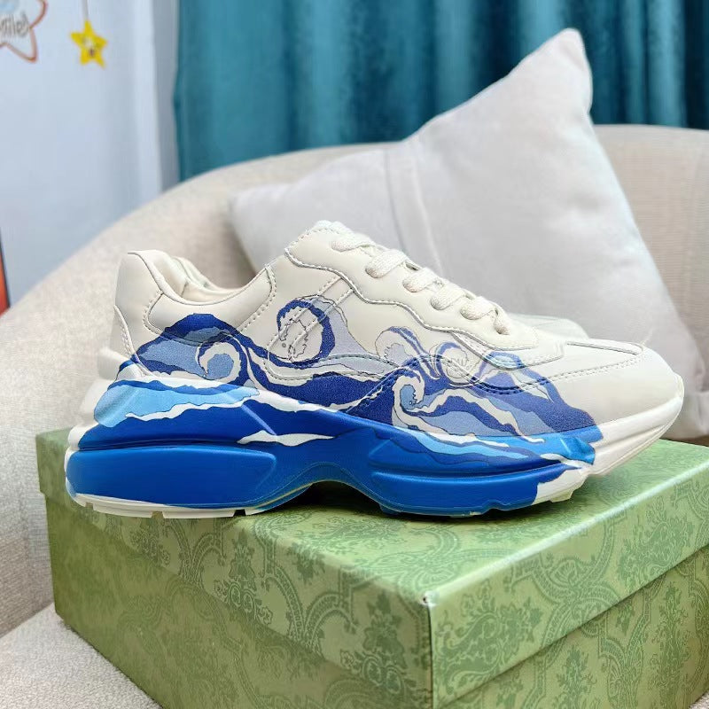 Women's & Men's Bottom Tide Genuine Style Female Height Sneakers