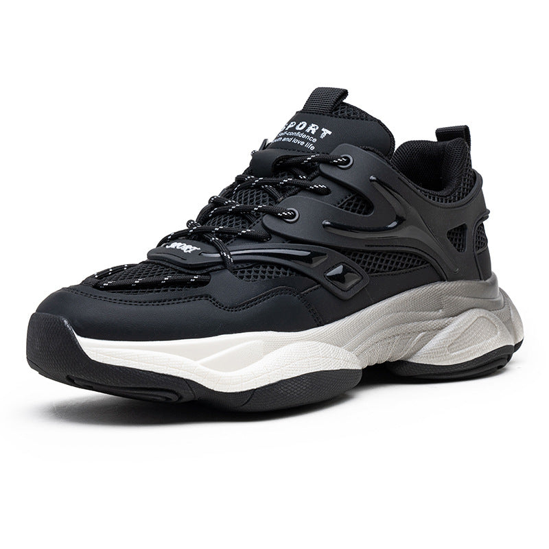 Men's Extra Large Size Spring White Dad Sneakers