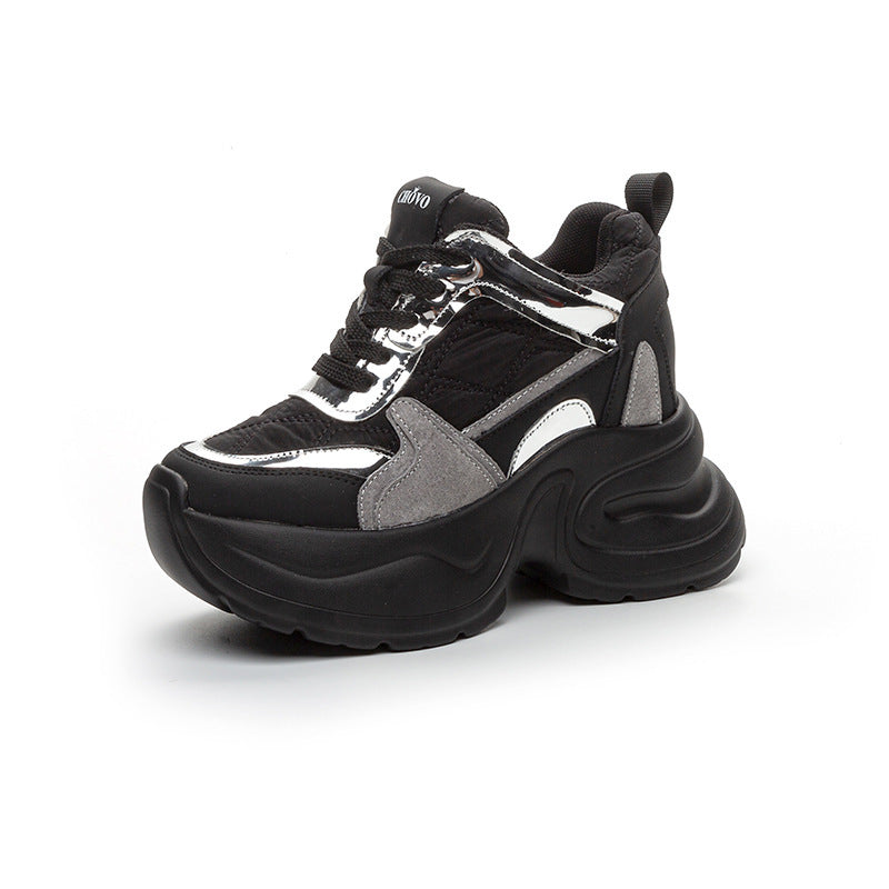 Women's Height Increasing Insole Dad Autumn Sequin Women's Sports Shoes