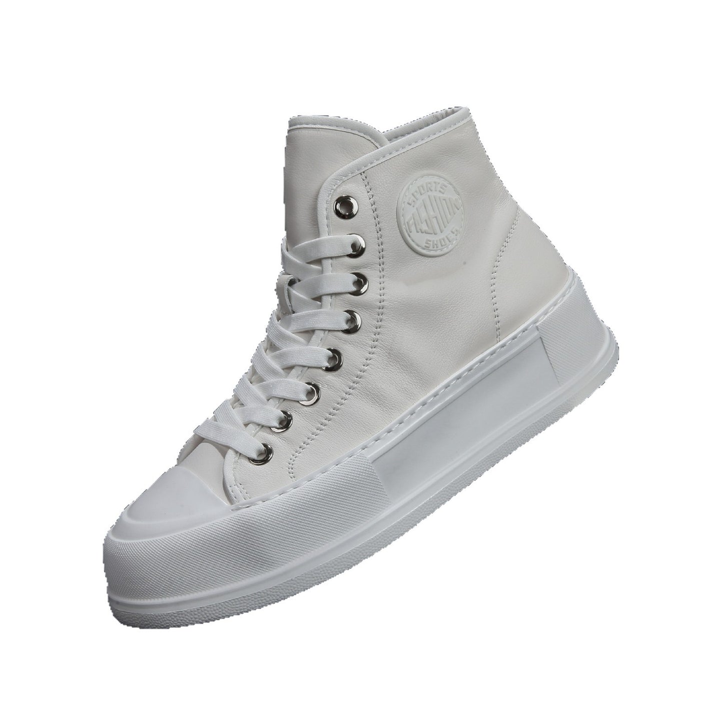 Men's Full Grain Cow Board Street Trendy Versatile Casual Shoes