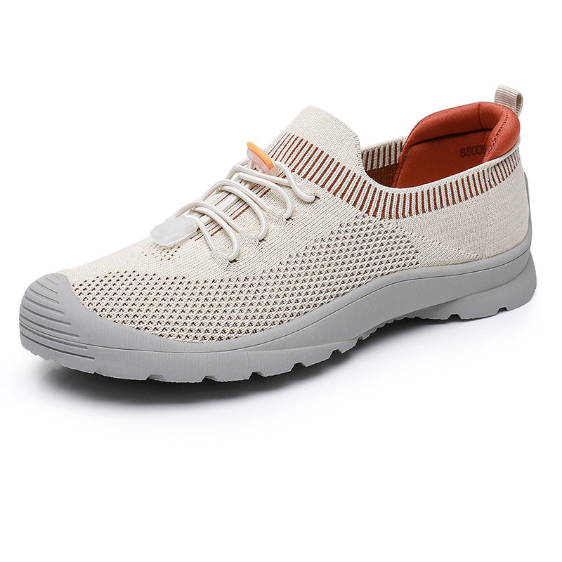 Summer Mesh Surface Soft Bottom Breathable Mom Hollow Casual Shoes