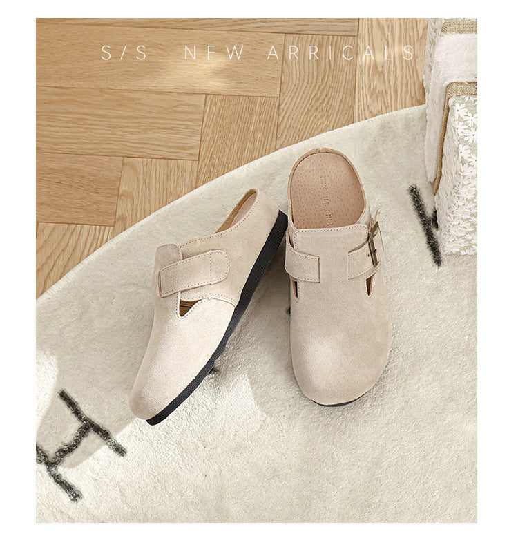 Women's Insole Closed Toe Half Soft Bottom Sandals