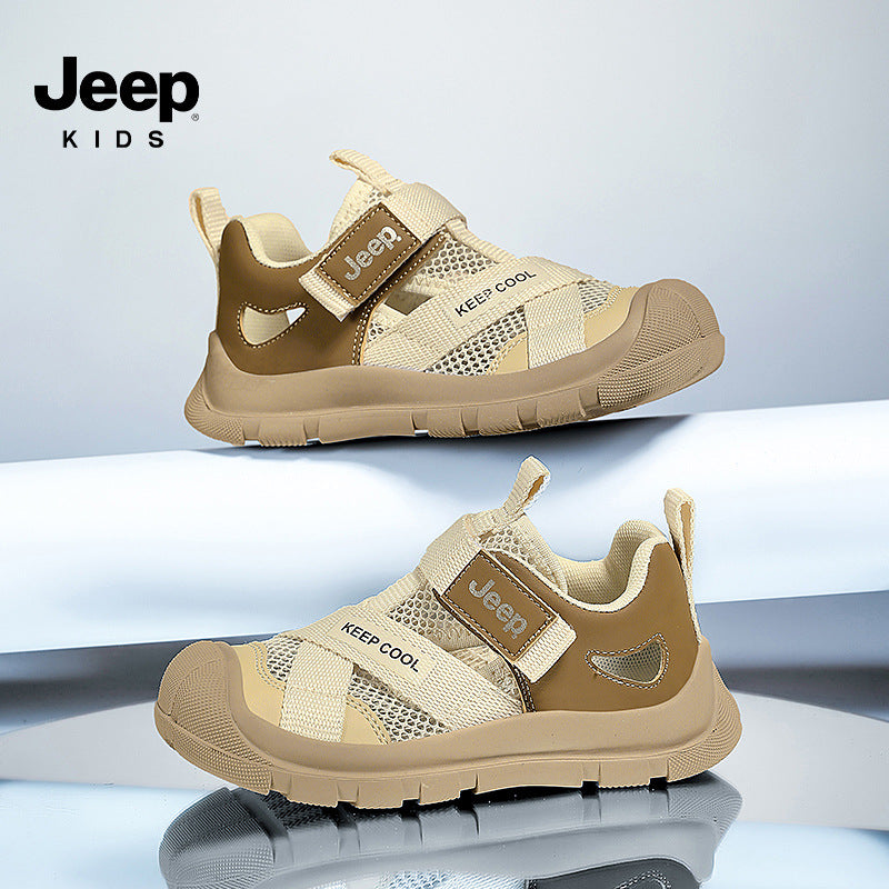 Children's Medium Large Closed Toe Hollow Breathable Kid's Sandals