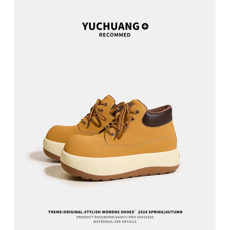 Women's Head Martin For Autumn British Style Retro Worker Fashion Boots