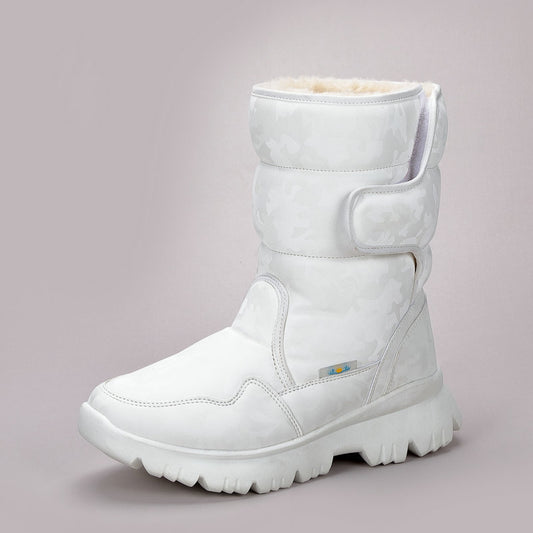 Men's Series Plus Size Thick Bottom Wool Snow Boots