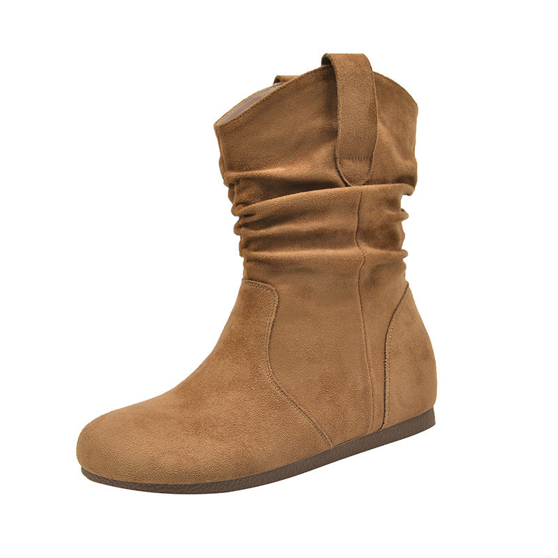 Women's Ankle Widened Fat Feet Pile Style Thick Leg Big Boots