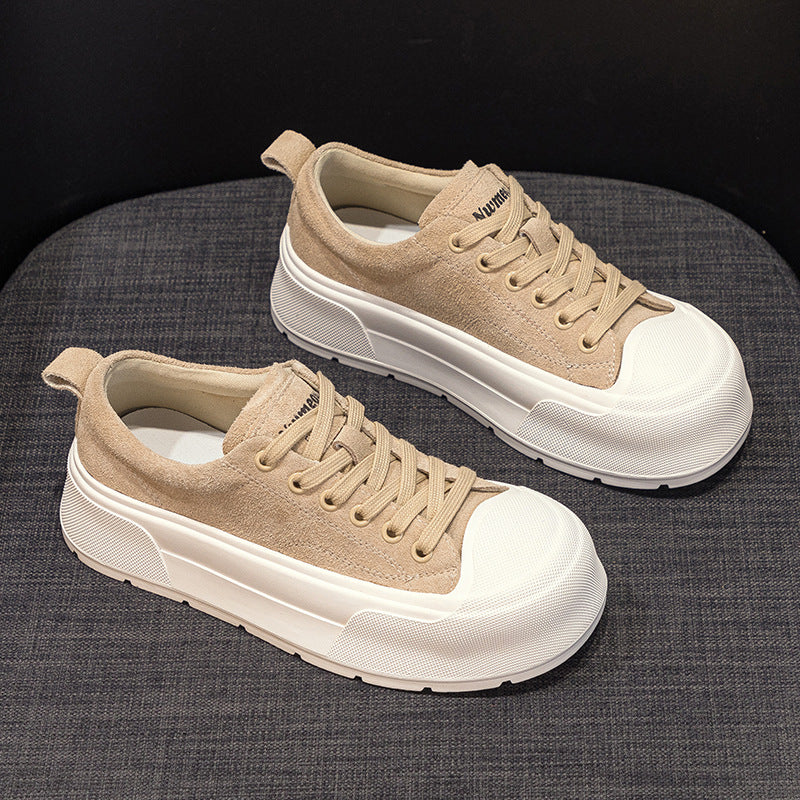 Women's Korean Style White Summer Platform Autumn Casual Shoes