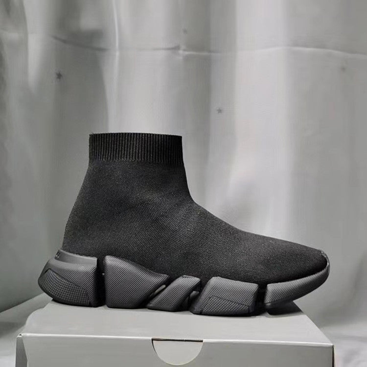 Women's & Men's High Version Straight Comfortable Sock Knitted Casual Shoes