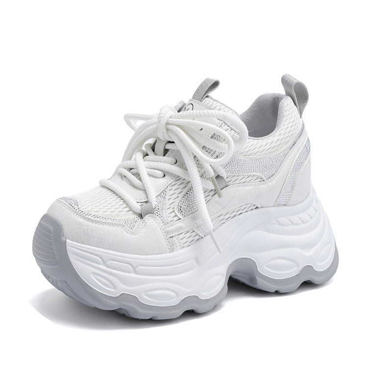 Women's Increasing Insole Dad Mesh Breathable Leisure Women's Casual Shoes