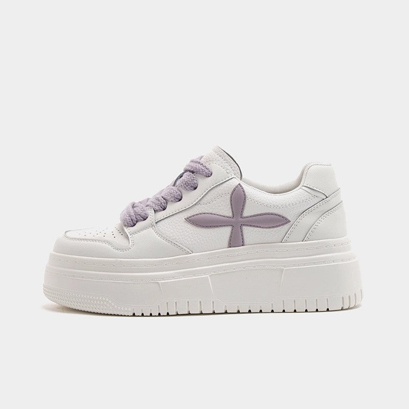 Women's Platform White High-grade Breathable Versatile Leisure Casual Shoes