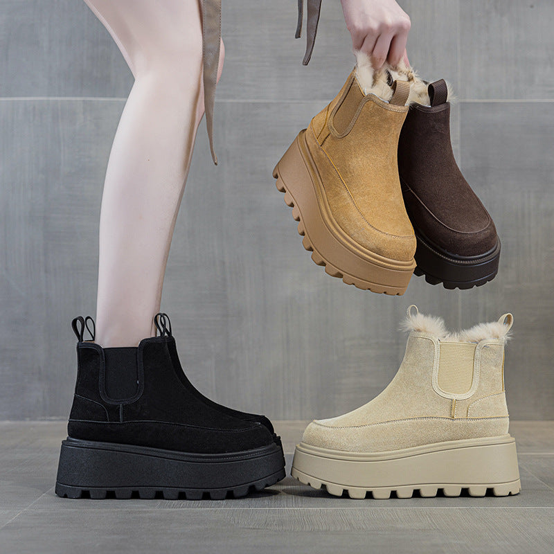 Female Winter Veet Warm Cotton Small Boots