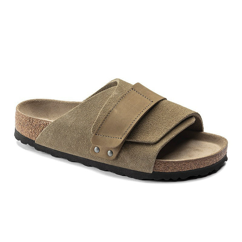 Women's & Men's Genuine Cork Sole Summer Outer Wear Slippers