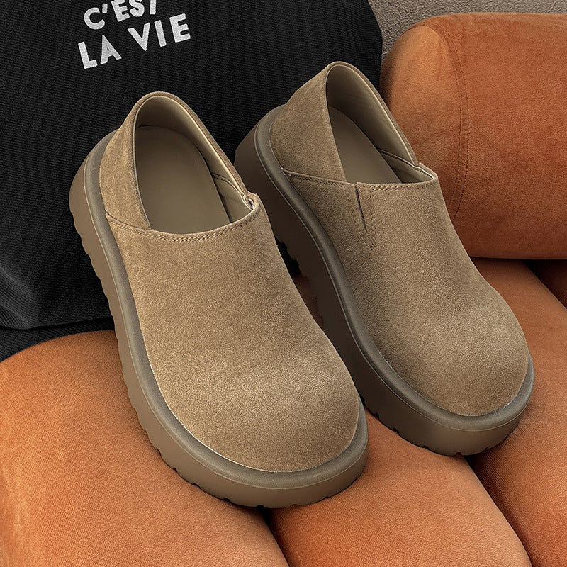 Shallow Mouth Pumps Fashion Slip-on Thick Men's Casual Shoes