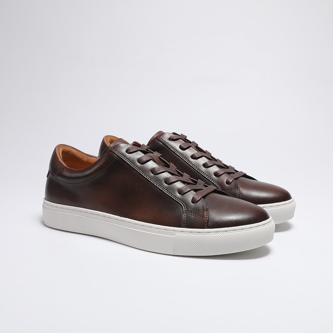Men's White Skate Business Outdoor Trendy Wild Authentic Classic Solid Men's Board Shoes