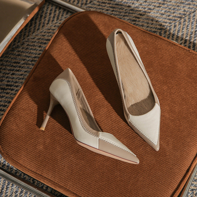Women's High Stiletto Shallow Mouth French Pumps Women's Fashion Shoes