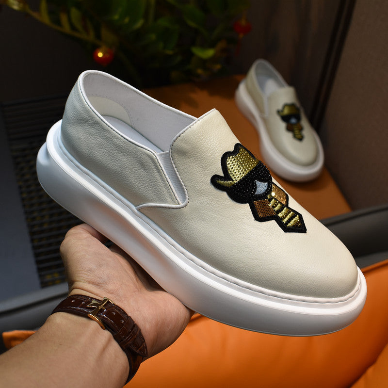 Men's Little Monster Authentic Slip-on Sports Snake Sneakers