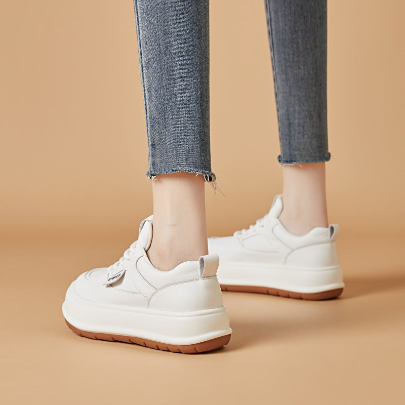 Women's Platform White Summer Bread Breathable Casual Shoes