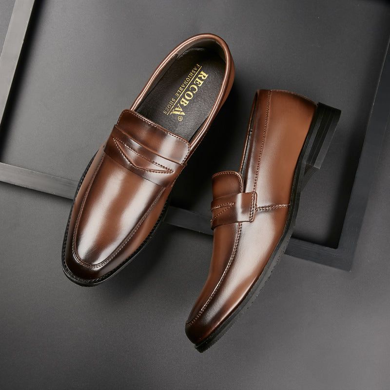 Men's Pedal Slip On Business Formal Classic Leather Shoes