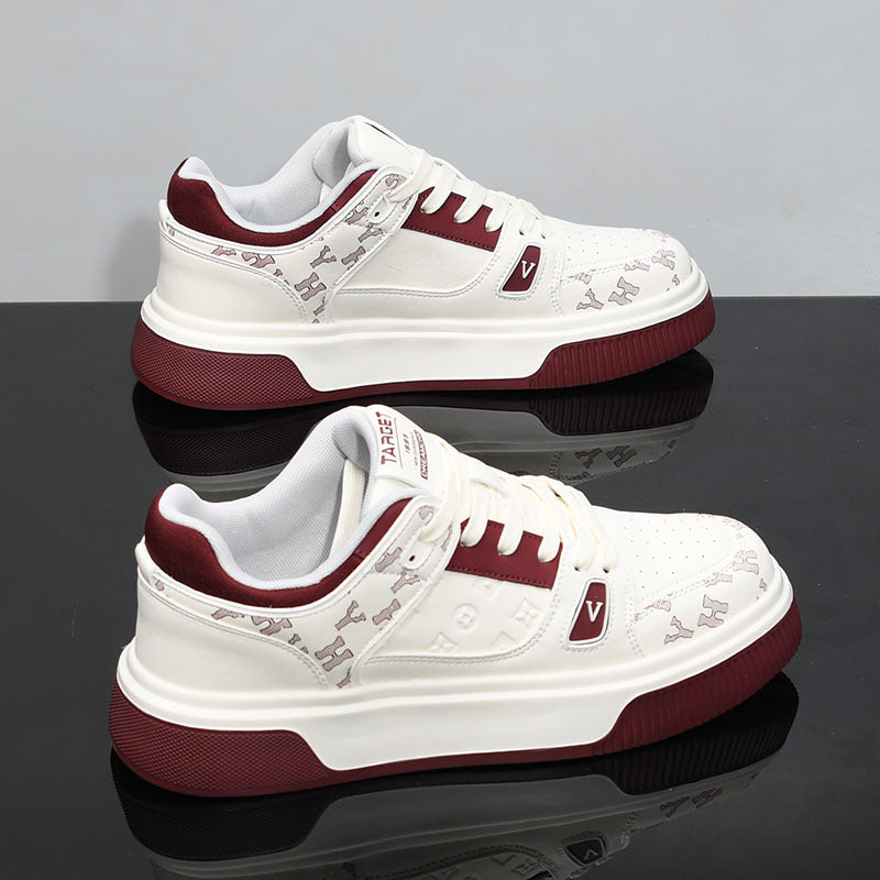 Men's Platform White Breathable Trendy Increased Daddy Sneakers