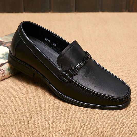 Men's Autumn Genuine Comfortable Low Slip-on Flat Casual Shoes