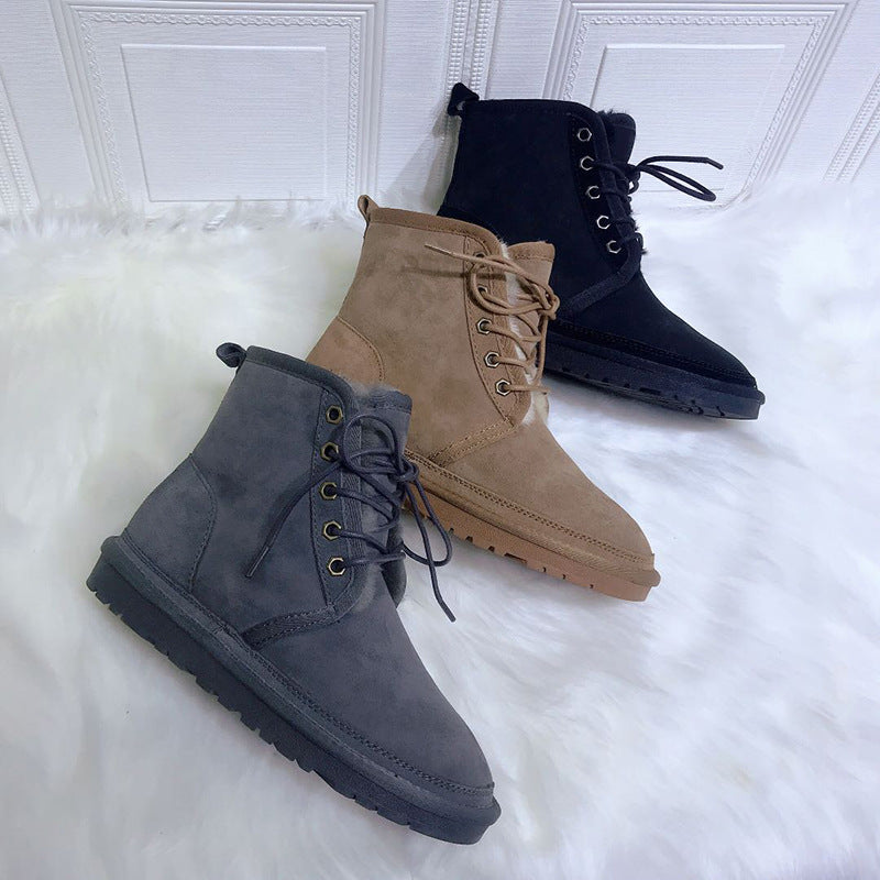 Men's Northeast Martin Outdoor Keep Warm Sheepskin Boots