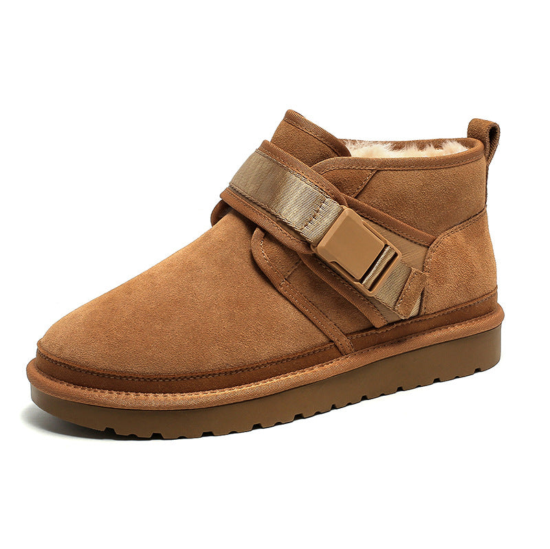 Thick Northeast Cotton Padded Couple Martin Snow Boots