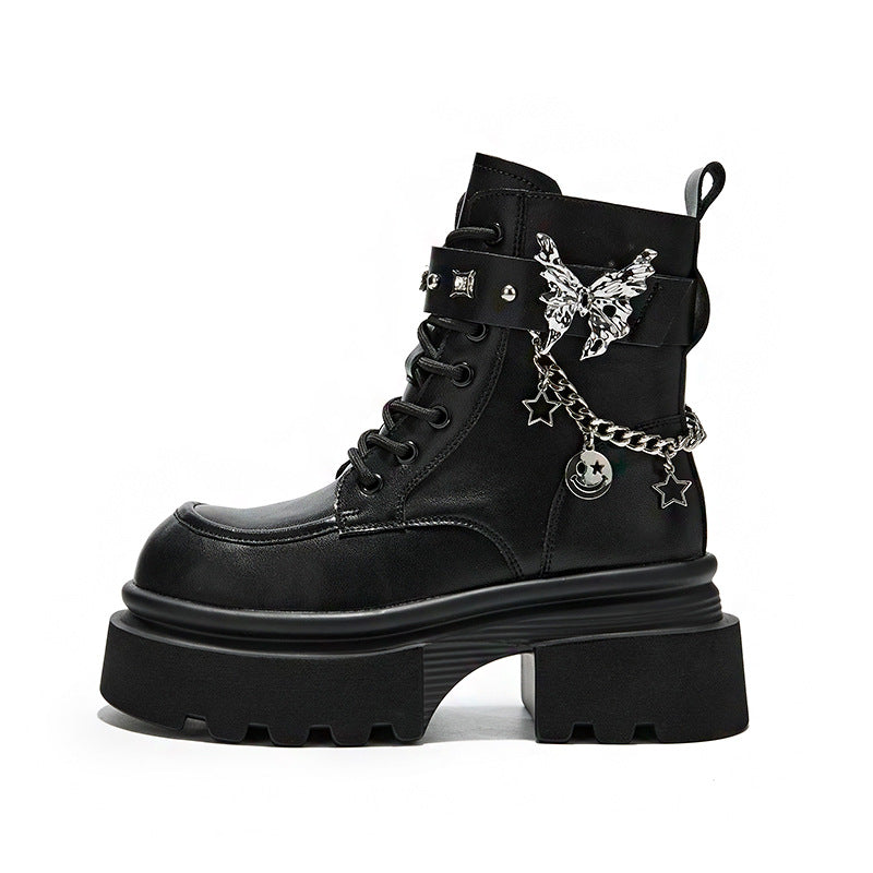 Women's Riding Autumn Western Cowboy Fleece-lined High Boots