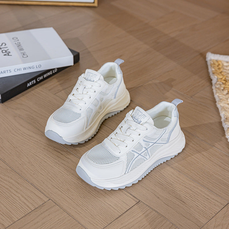 Women's Mesh Breathable White Summer Large Size Platform Women's Shoes