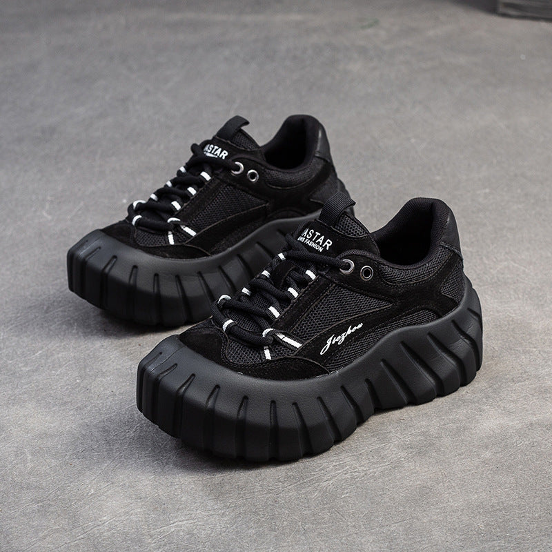 Women's Fashion Fried Street Color Matching Clunky Breathable Casual Shoes