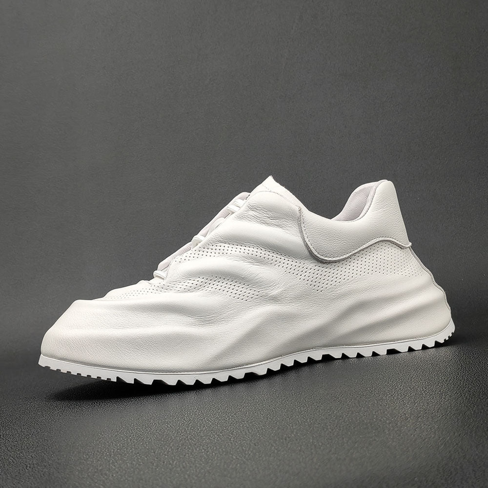 Men's Three-dimensional Embossed Light Luxury Dad Platform Height Increasing Trendy Versatile Casual Shoes