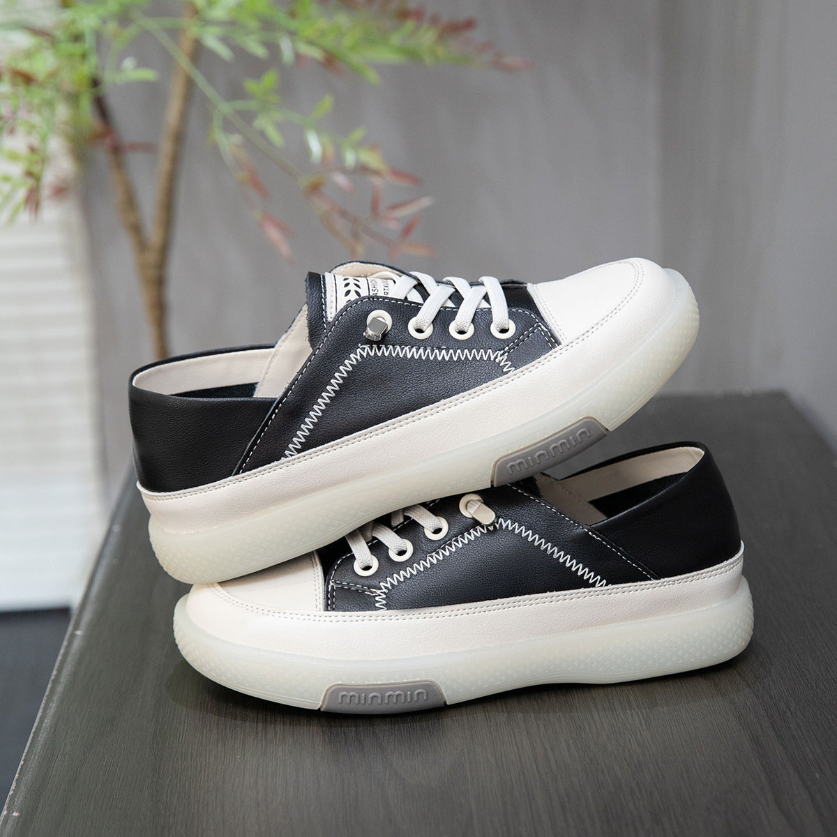 Women's Two-way Wear Tendon Bottom Soft Surface Top Layer Casual Shoes
