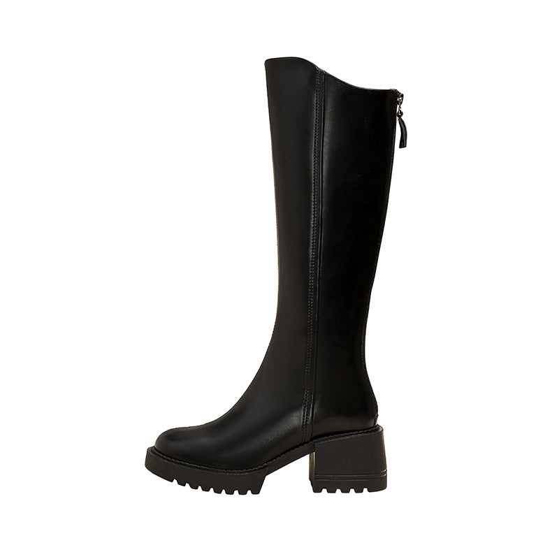 Knee High Riding Back Zipper Height Boots