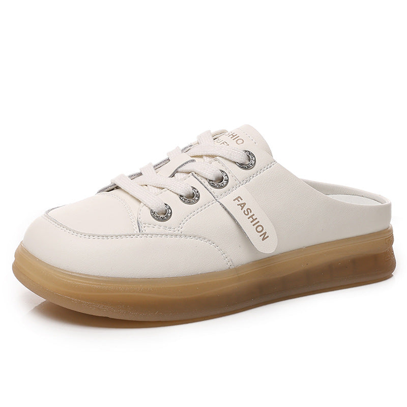 Women's Genuine Outdoor Flat Versatile White Casual Shoes