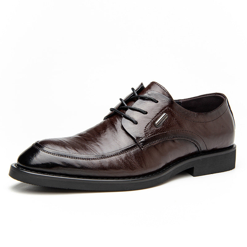 Men's Sheepskin British Breathable Derby Business Formal Men's Shoes