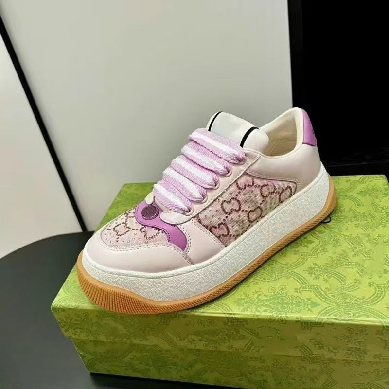 Women's Home Pang Ding Starry Hot Rhinestone Platform Increased Bread Women's Board Shoes
