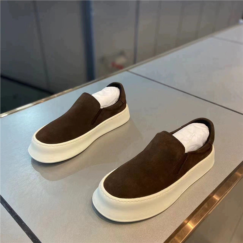Men's Tide Spring Slip-on Thick-soled Niche Comfortable Loafers