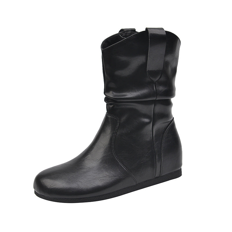 Women's Ankle Widened Fat Feet Pile Style Thick Leg Big Boots