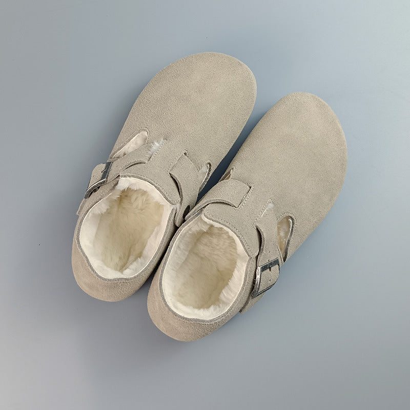 All-inclusive Plus Fluff Wool Cowhide Series Women's Shoes